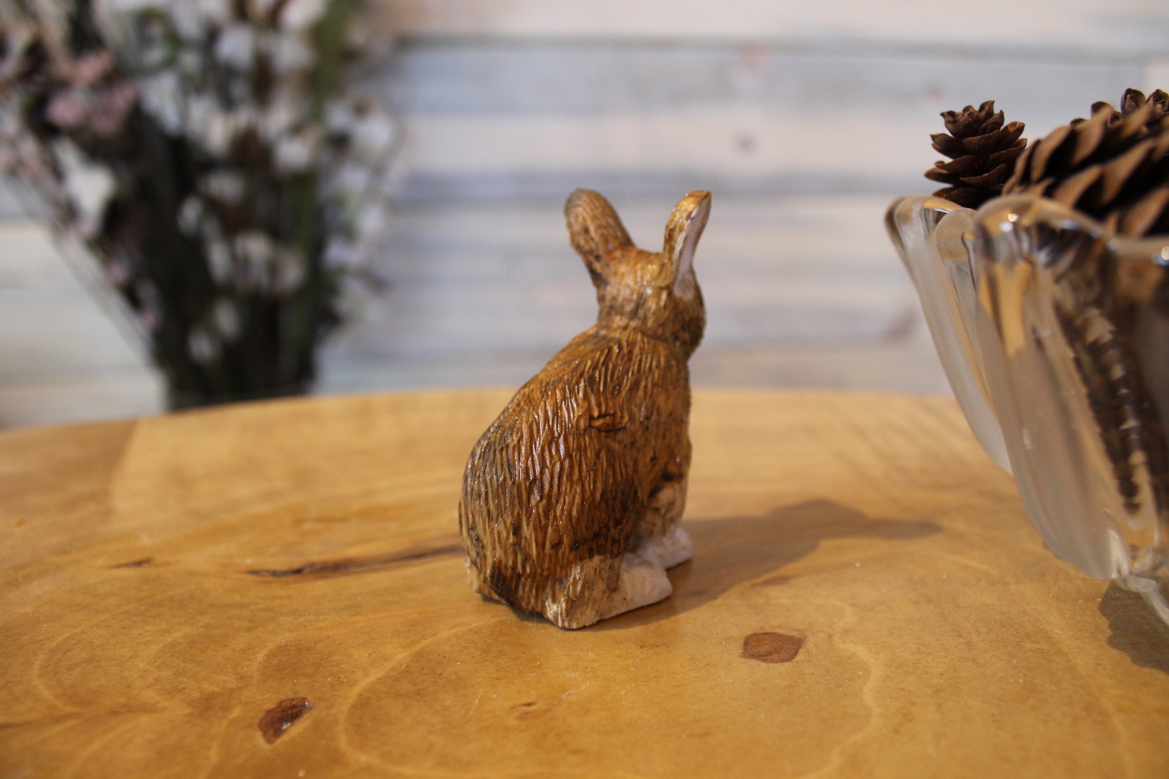 Hand Carved Wooden Alaska Hare