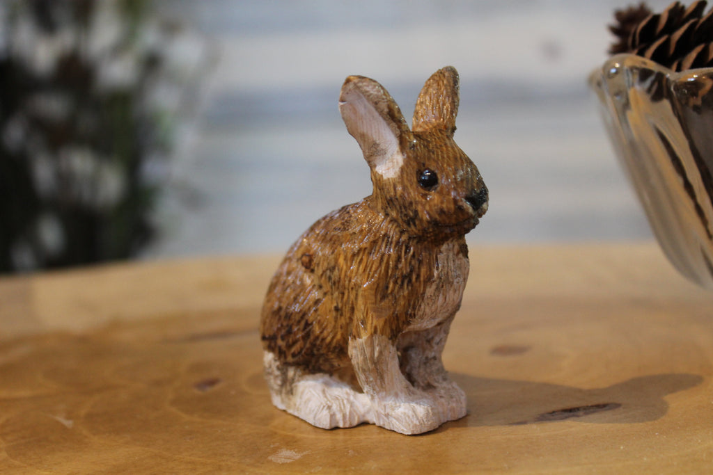 Hand Carved Wooden Alaska Hare