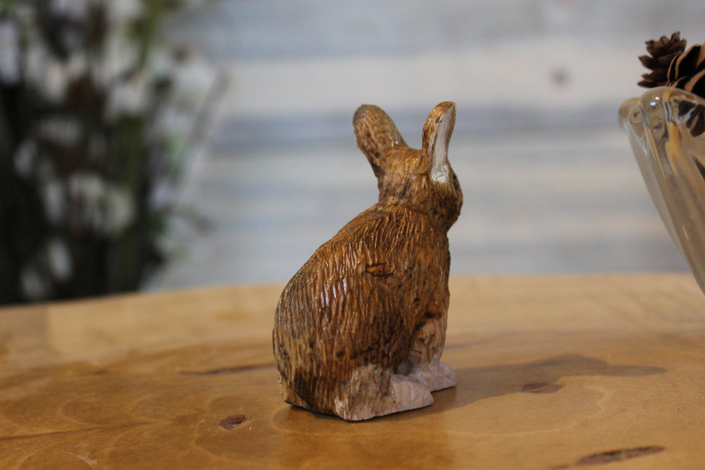 Hand Carved Wooden Alaska Hare
