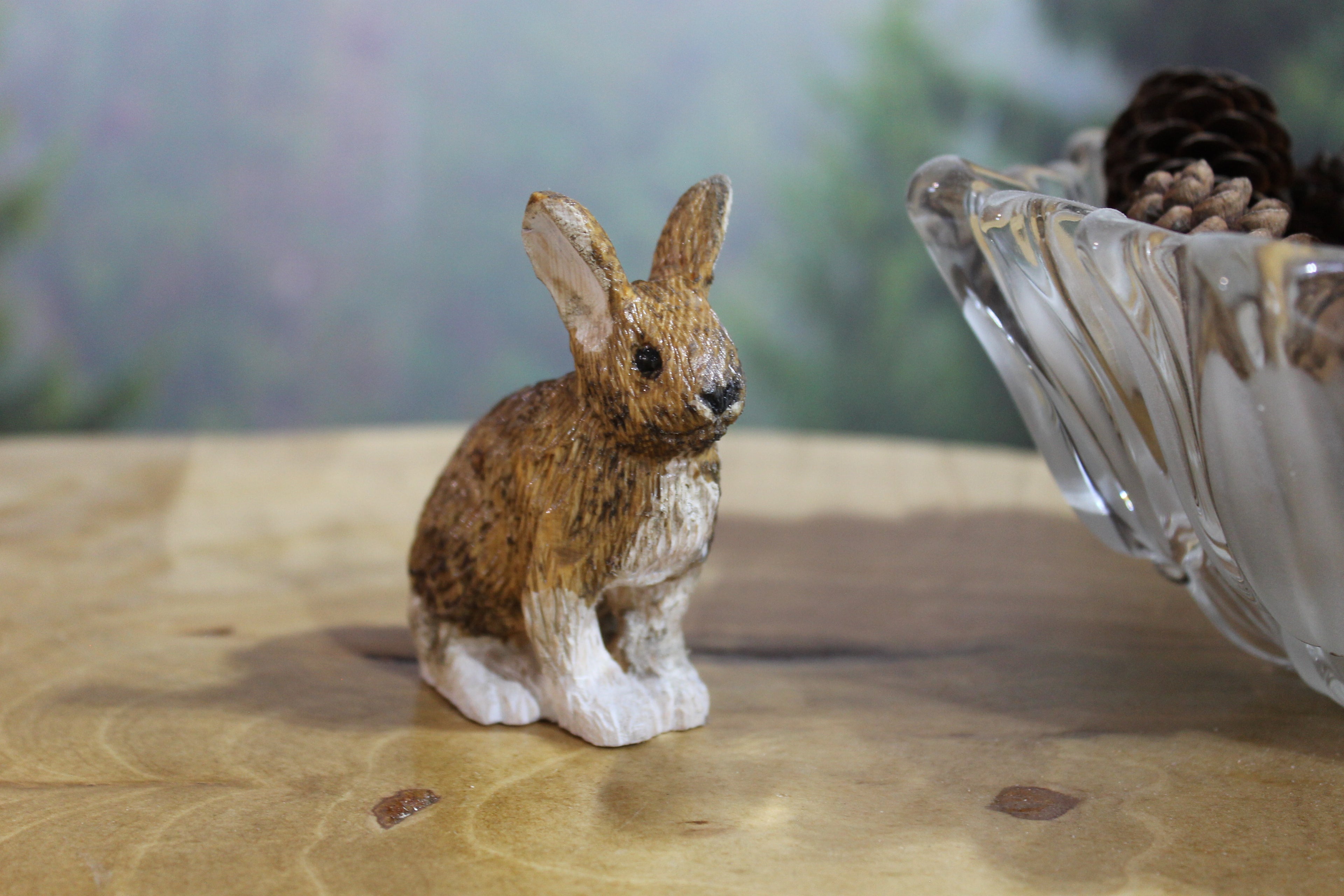 Hand Carved Wooden Alaska Hare